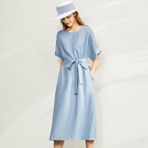 Linen loose dress